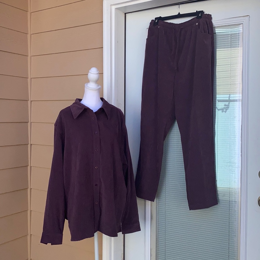 Beautiful Denim & Co matching top & pants